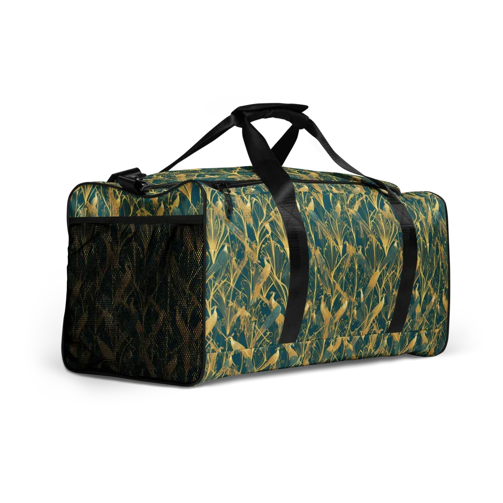 Gilded Aviary on Duffle Bag — Right Front