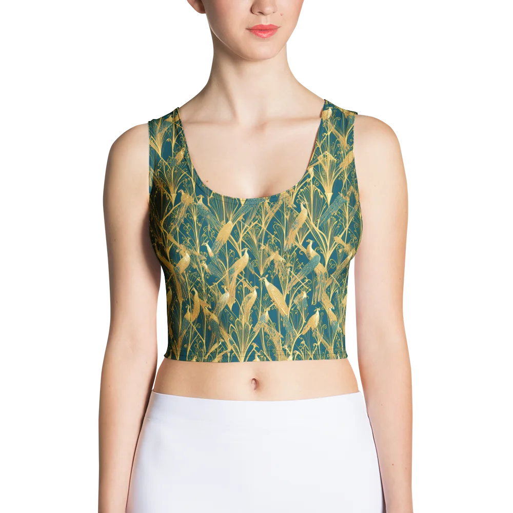 Gilded Aviary on Crop Top — Front