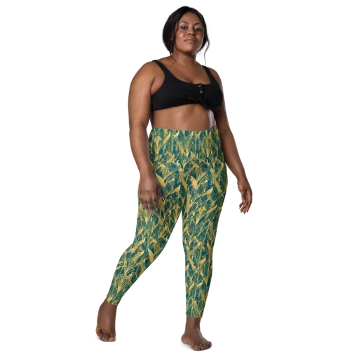 Gilded Aviary on a Leggings with Pockets