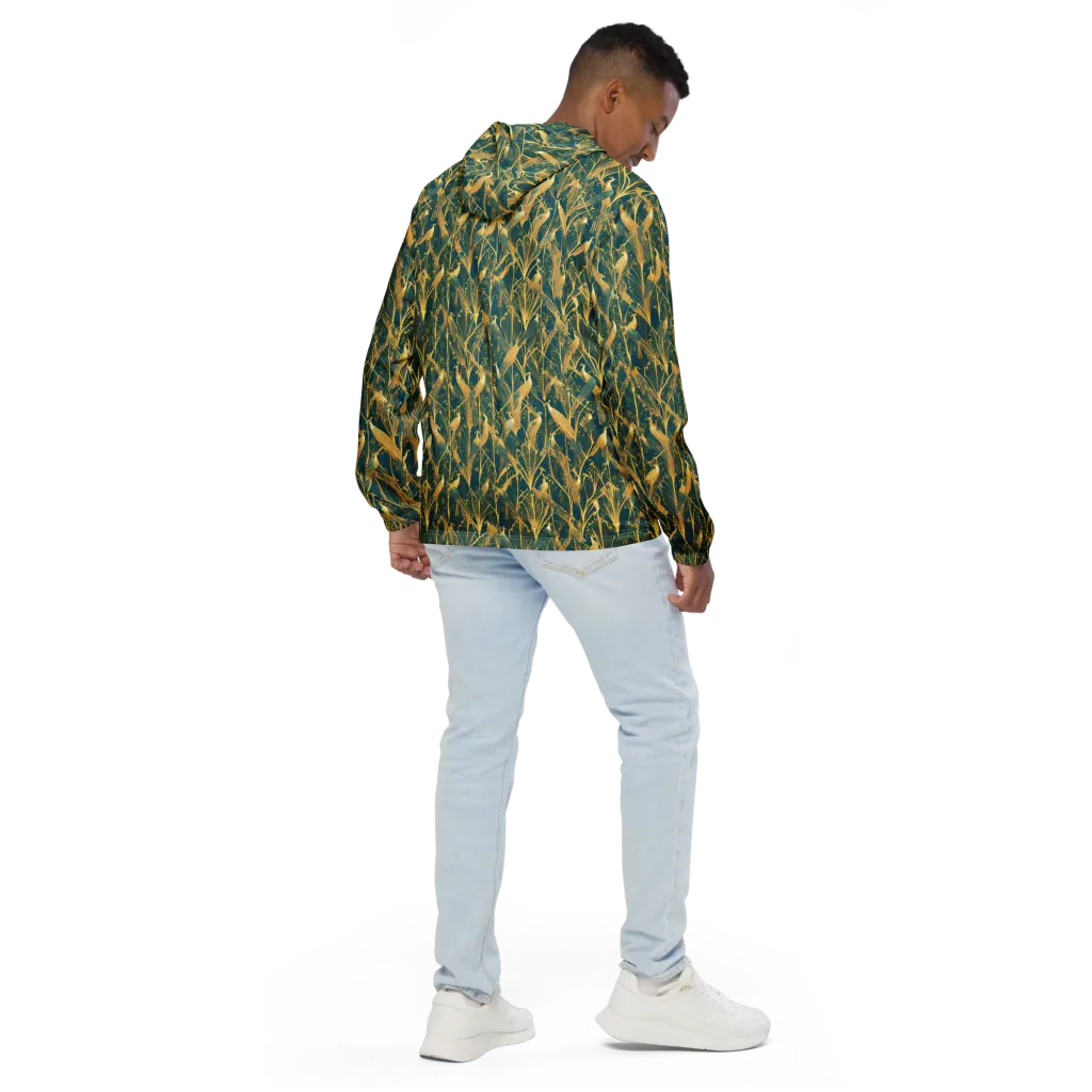 Gilded Aviary on Men's Windbreaker — Back