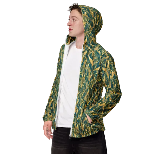Gilded Aviary on a Men's Windbreaker