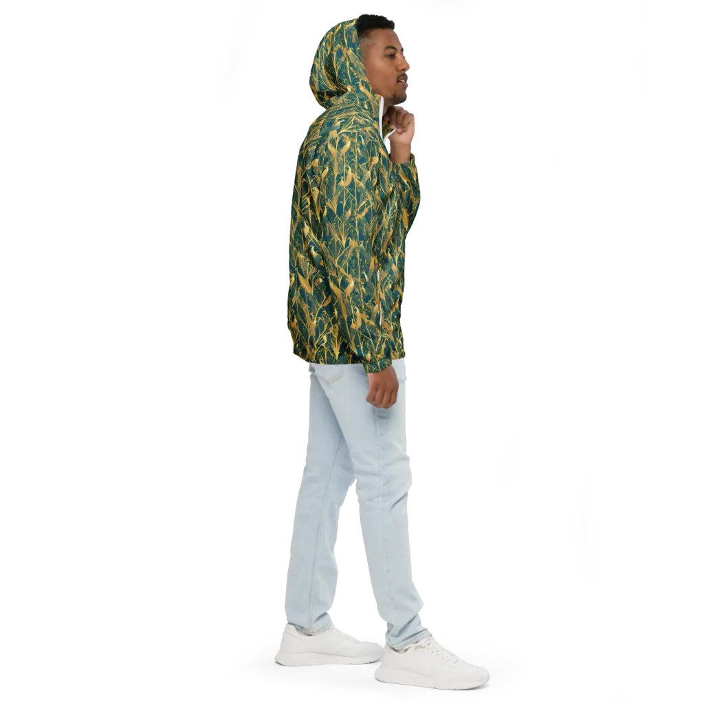 Gilded Aviary on Men's Windbreaker — Right