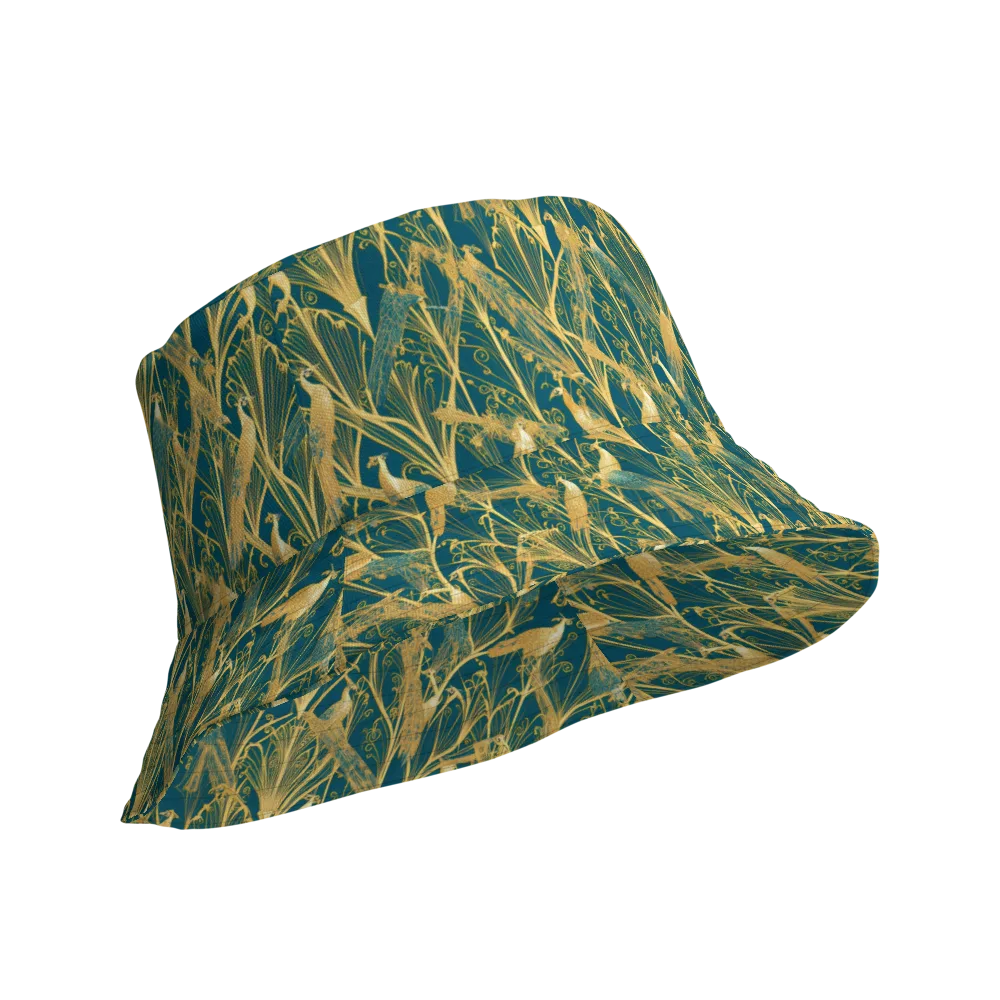 Gilded Aviary on Reversible Bucket Hat — Product details Outside