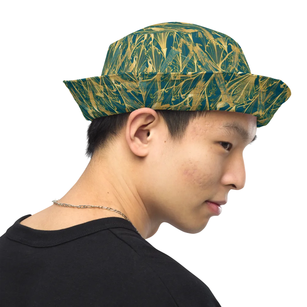 Gilded Aviary on Reversible Bucket Hat — Right Outside