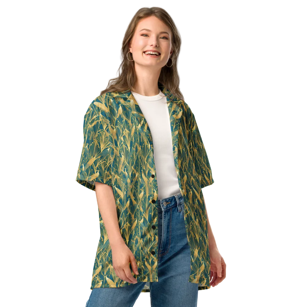 Gilded Aviary on Button Shirt — Front