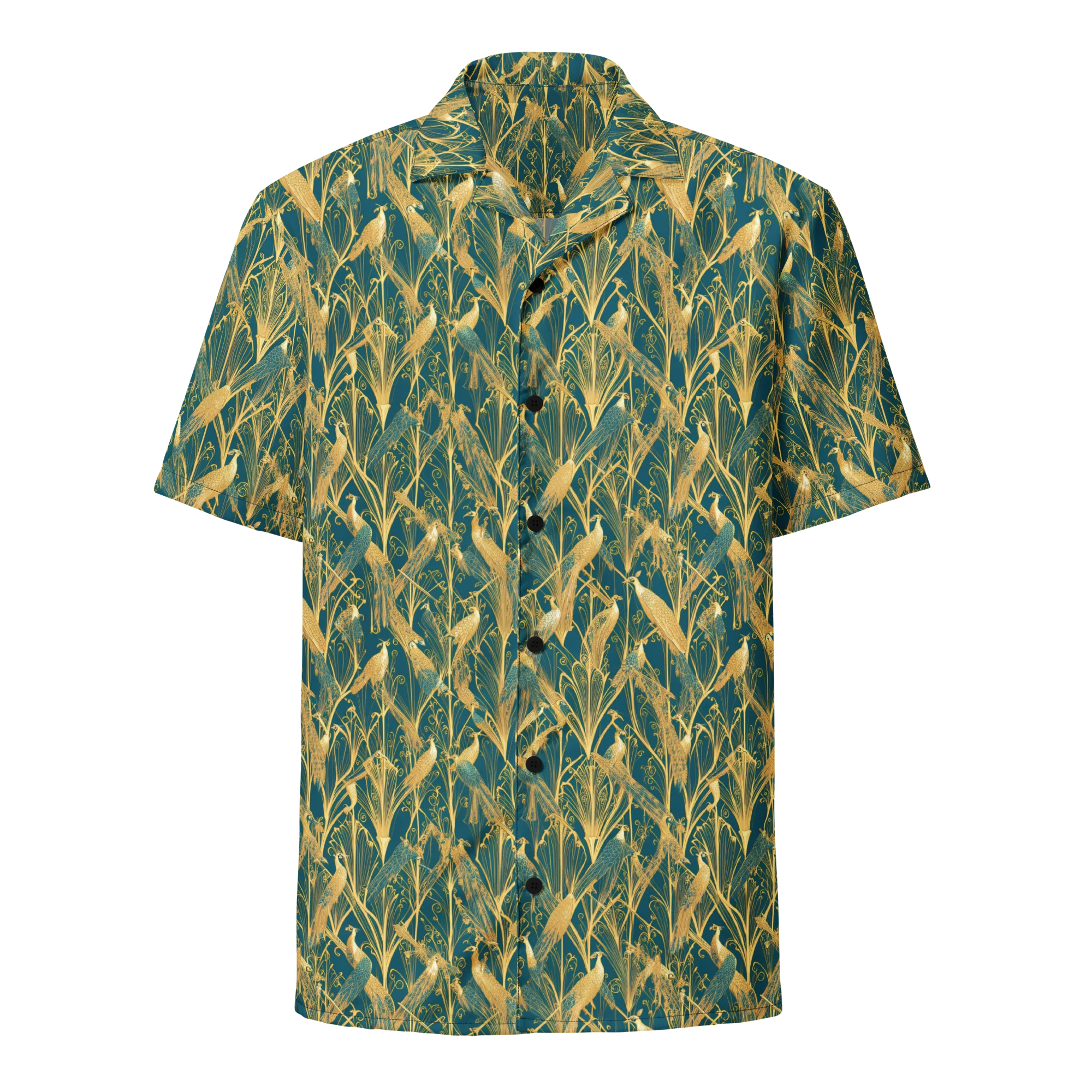 Gilded Aviary on Button Shirt — Front
