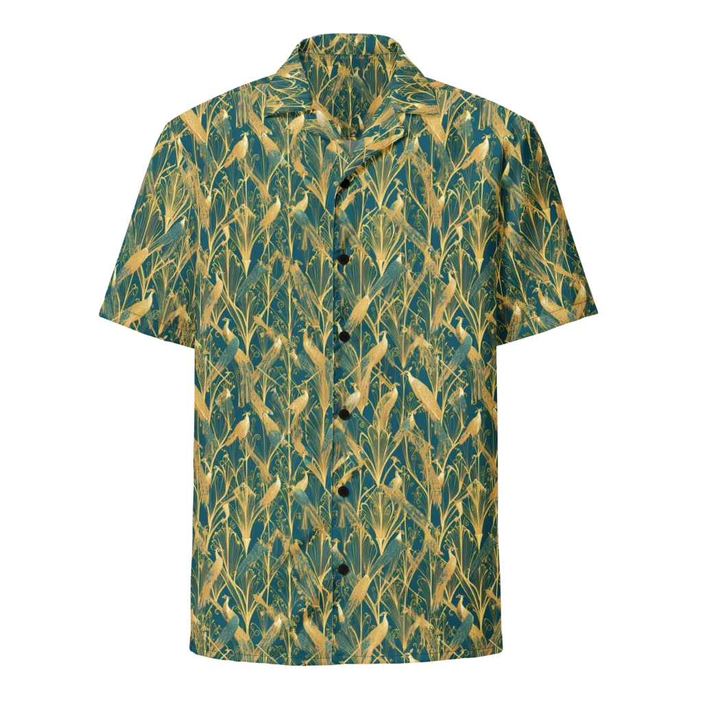 Gilded Aviary on Button Shirt — Front