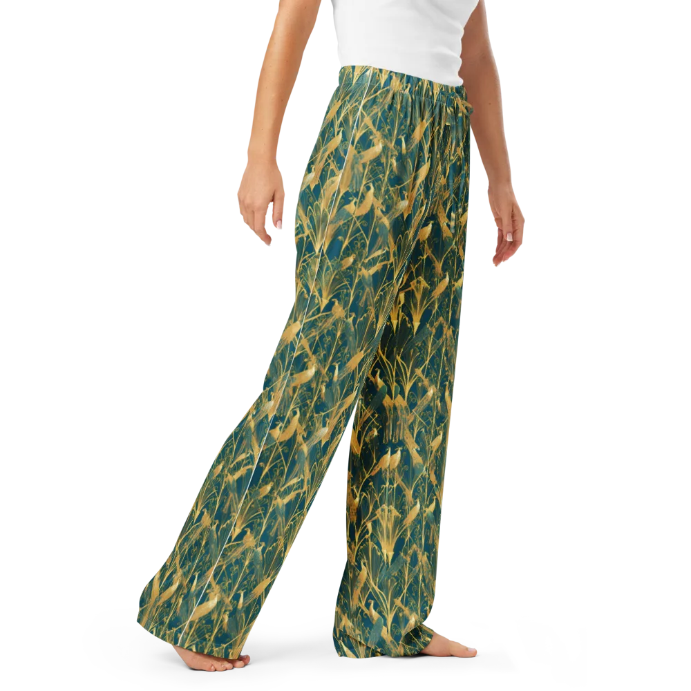 Gilded Aviary on Women's Pajama Pants — Right Front