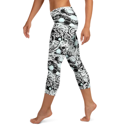 Frozen Vortex on a Capri Leggings