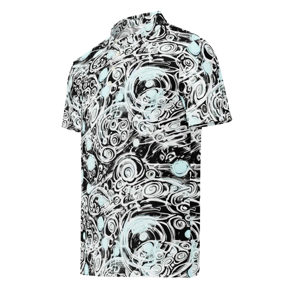 Frozen Vortex on Men's Slim Fit Polo Shirt — Left Front