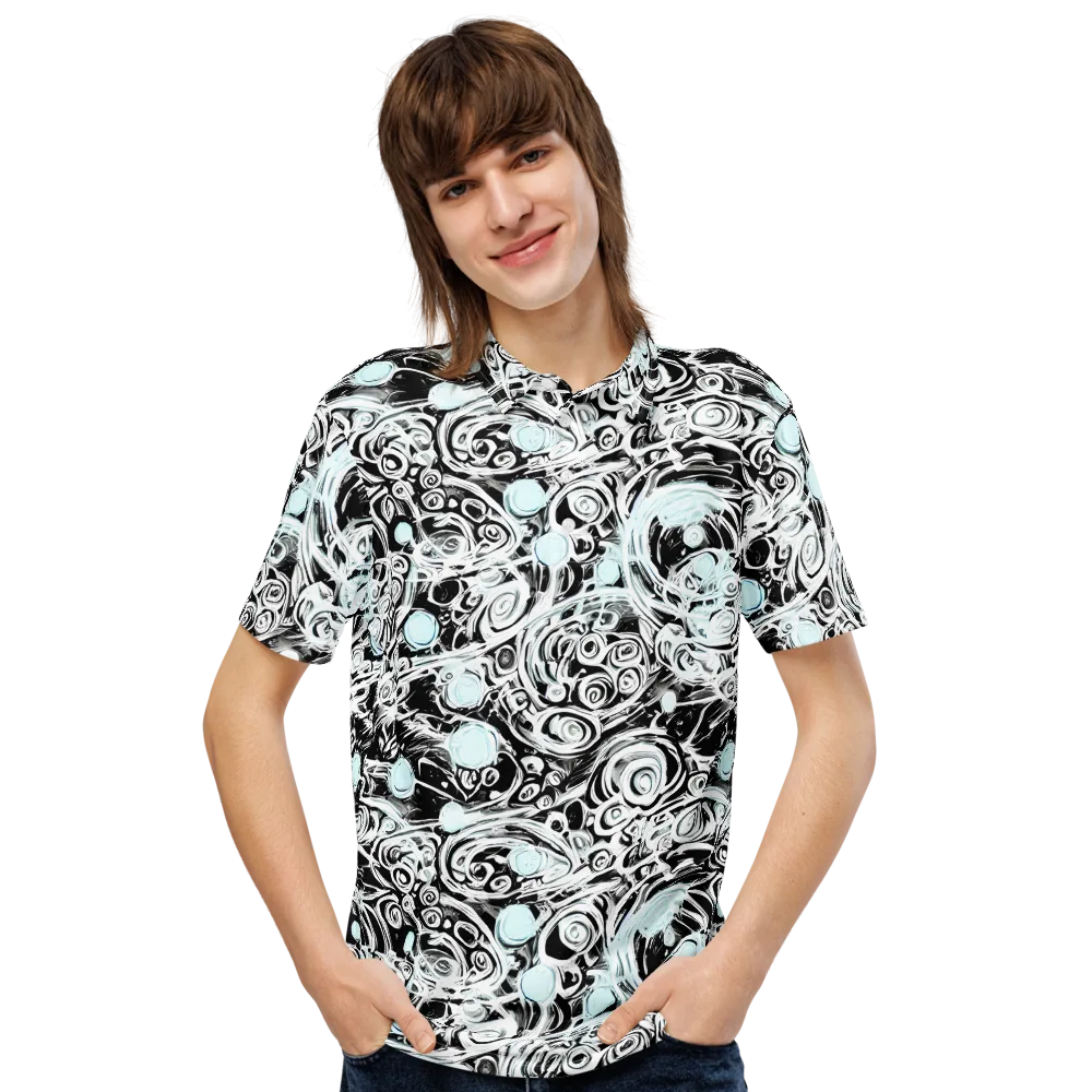 Frozen Vortex on Men's Slim Fit Polo Shirt — Front