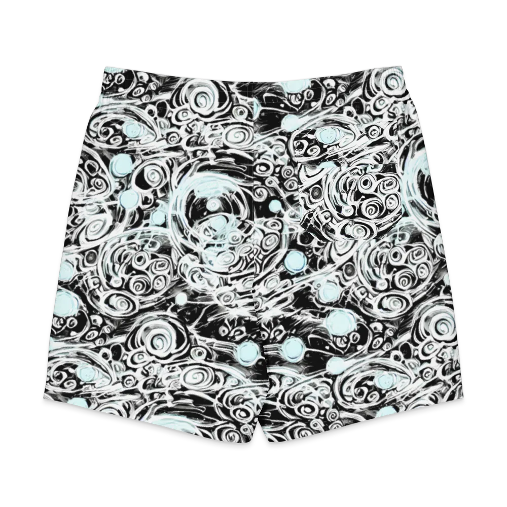 Frozen Vortex on Men's Board Shorts — Back