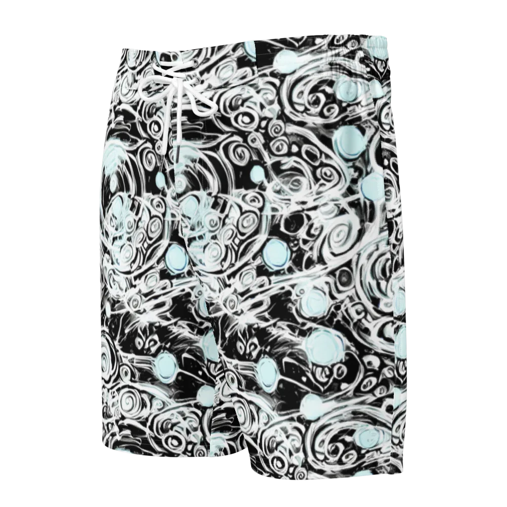 Frozen Vortex on Men's Board Shorts — Front