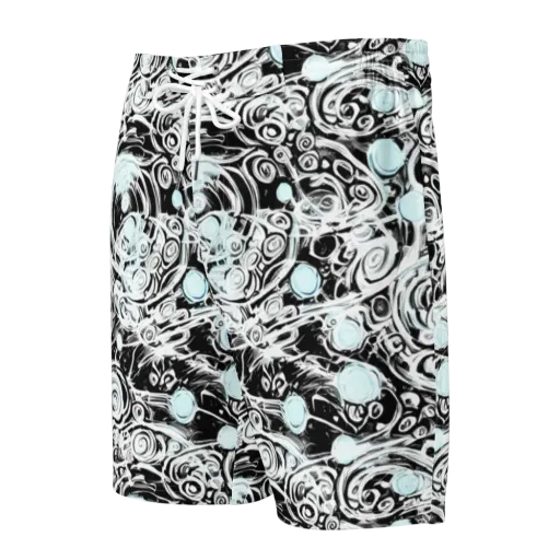 Frozen Vortex on a Men's Board Shorts