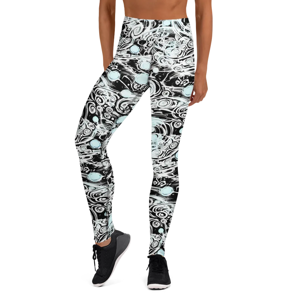 Frozen Vortex on Yoga Leggings — Front