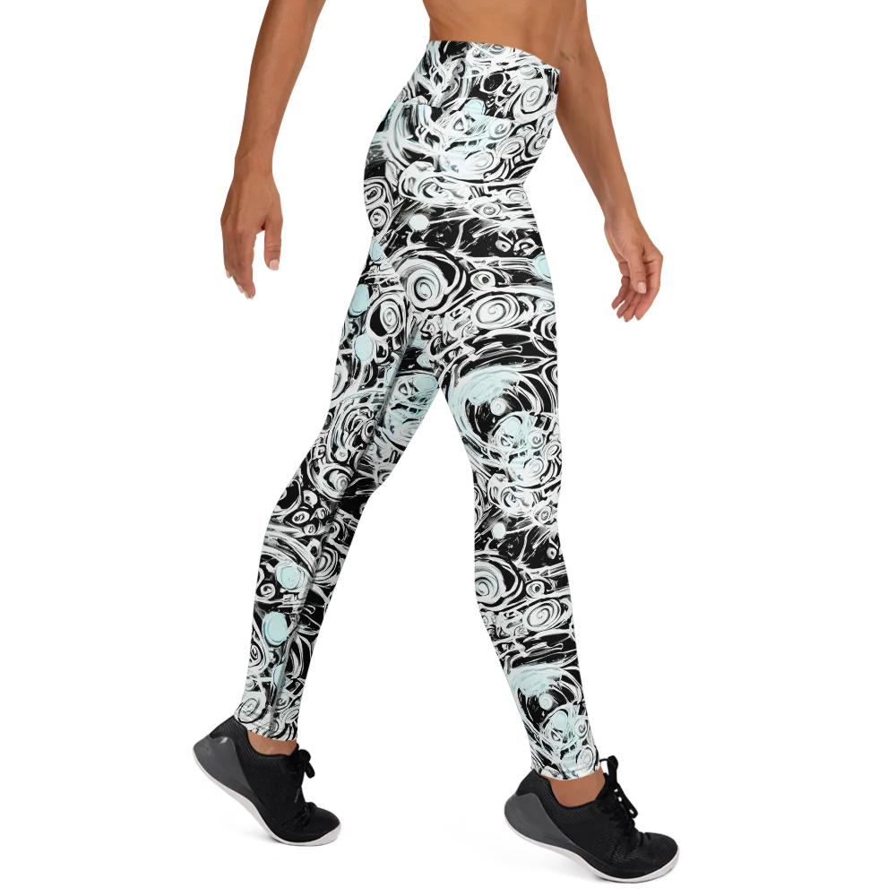 Frozen Vortex on Yoga Leggings — Right