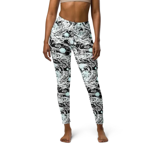 Frozen Vortex on a Yoga Leggings