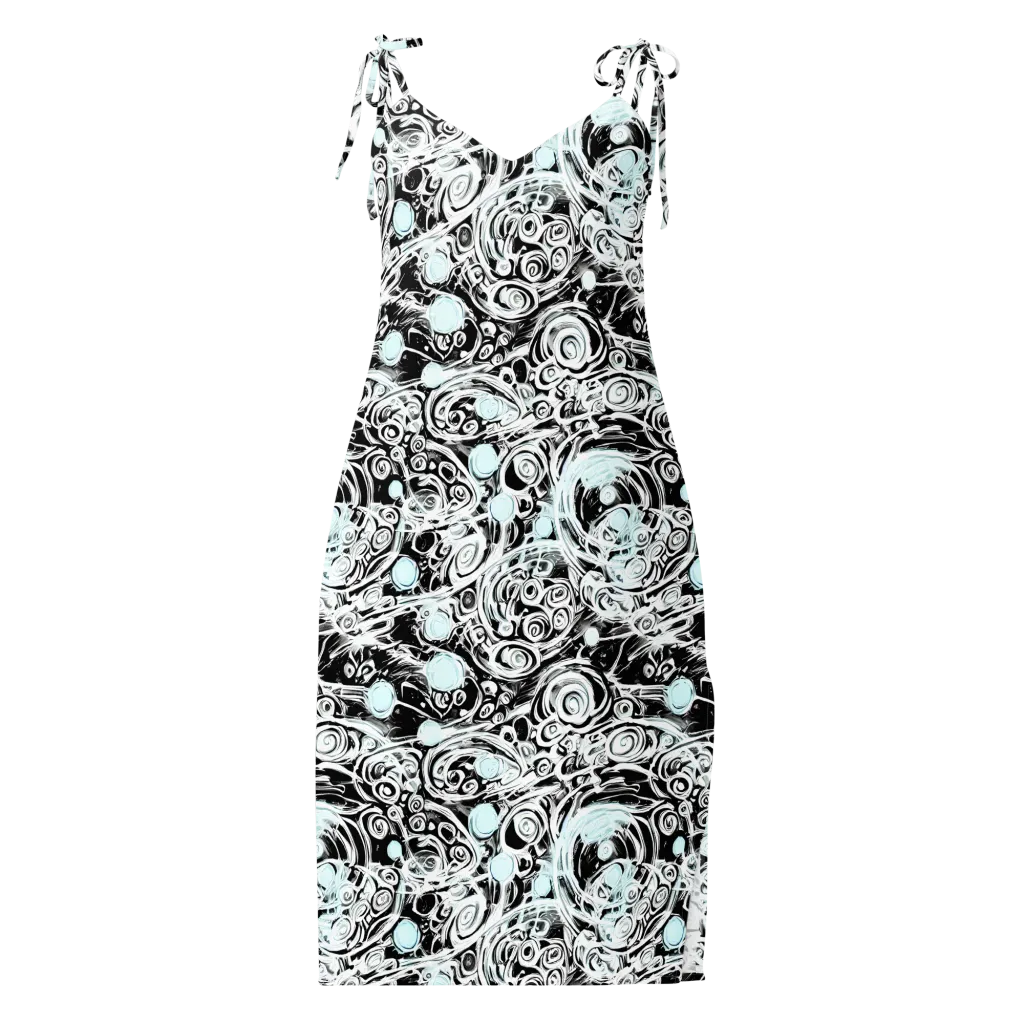 Frozen Vortex on Slip Dress — Front