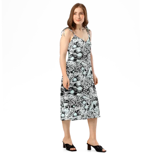Frozen Vortex on a Slip Dress