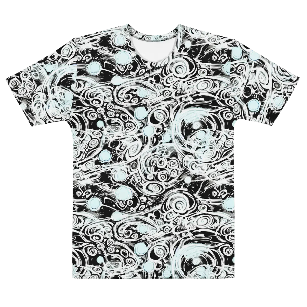 Frozen Vortex on Men's Cotton Crew Neck T-Shirt — Front