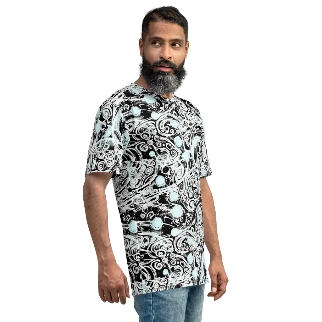 Frozen Vortex on Men's Crew Neck T-Shirt — Right