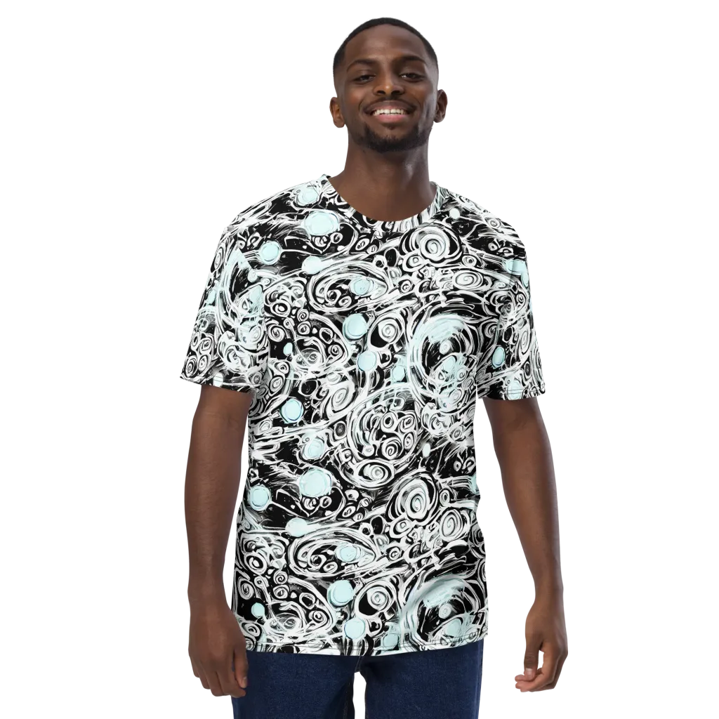 Frozen Vortex on Men's Crew Neck T-Shirt — Front