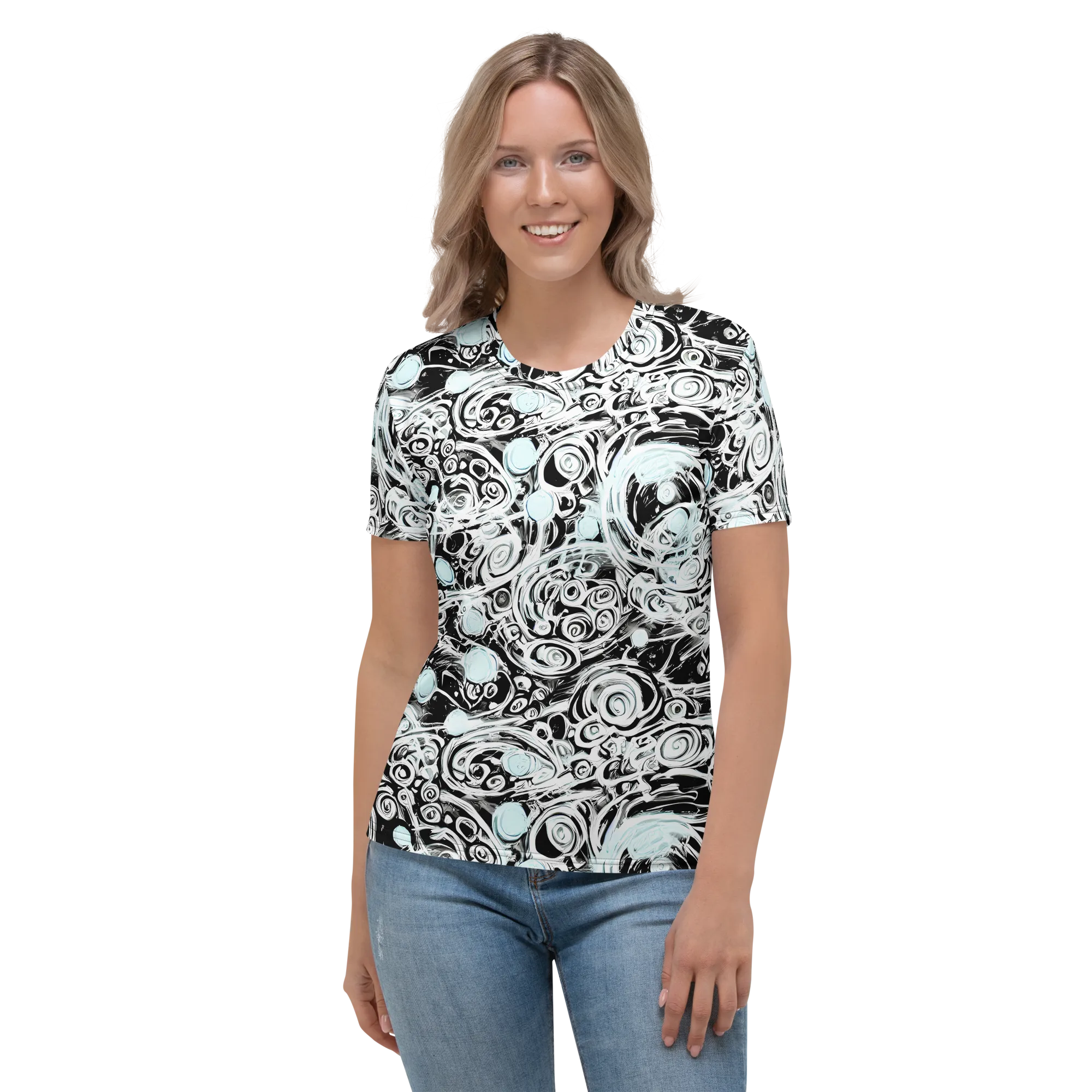 Frozen Vortex on Women's Crew Neck T-Shirt — Front