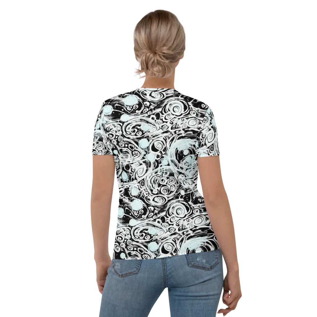 Frozen Vortex on Women's Crew Neck T-Shirt — Back