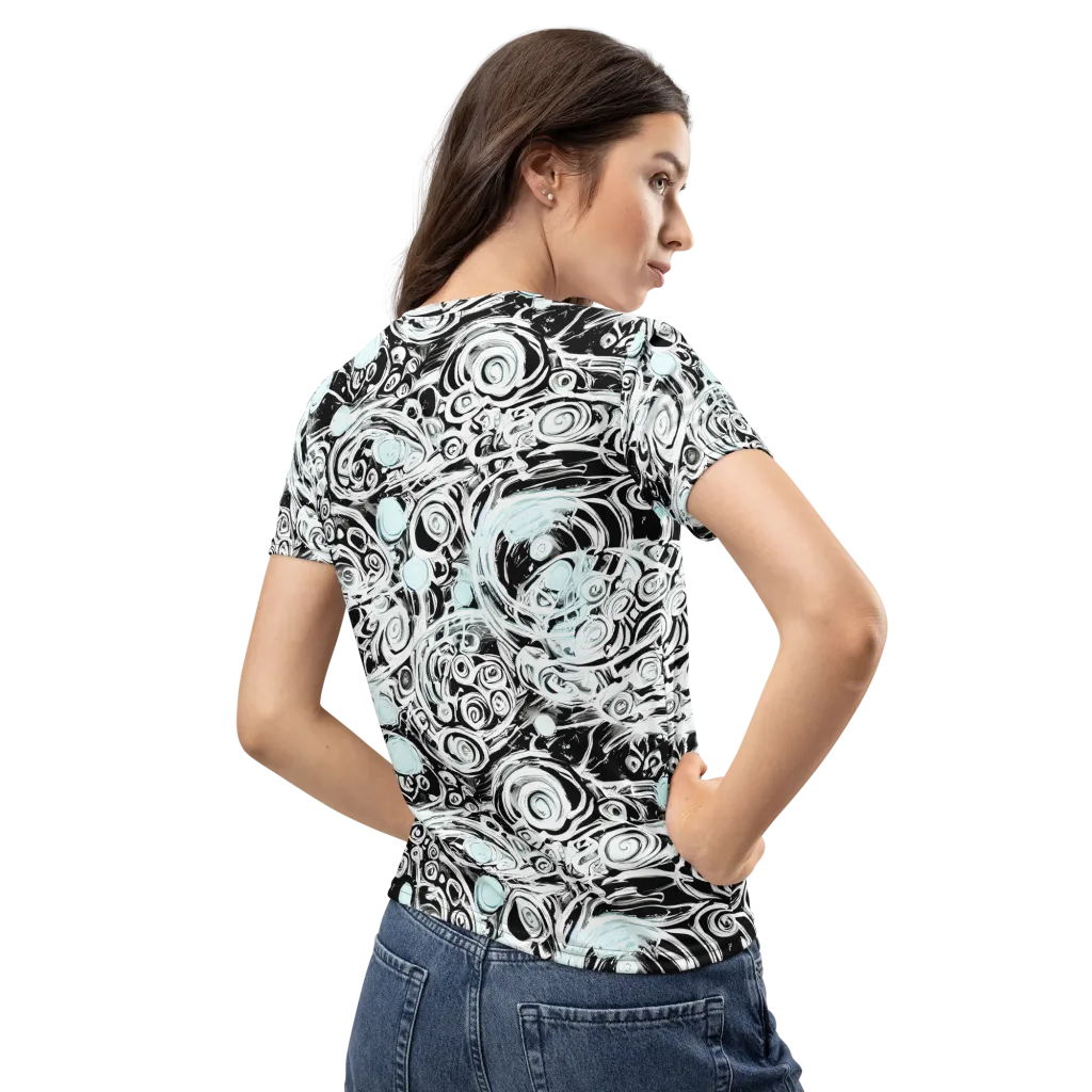 Frozen Vortex on Women's Crew Neck T-Shirt — Back