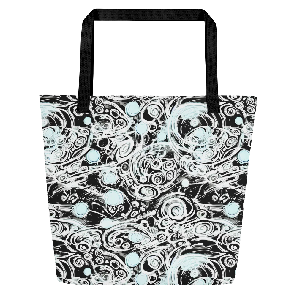 Frozen Vortex on Large Tote Bag W/ Pocket — Front