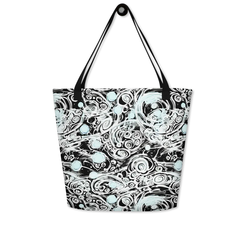 Frozen Vortex on Large Tote Bag W/ Pocket — Front