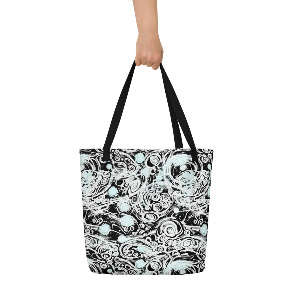 Frozen Vortex on Large Tote Bag W/ Pocket — Front