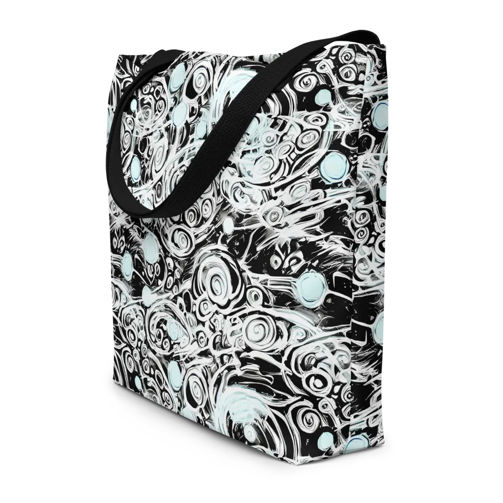 Frozen Vortex on Large Tote Bag W/ Pocket — Front