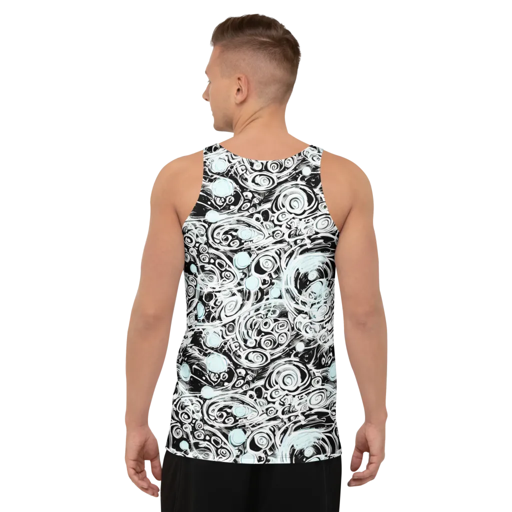 Frozen Vortex on Men's Tank Top — Back