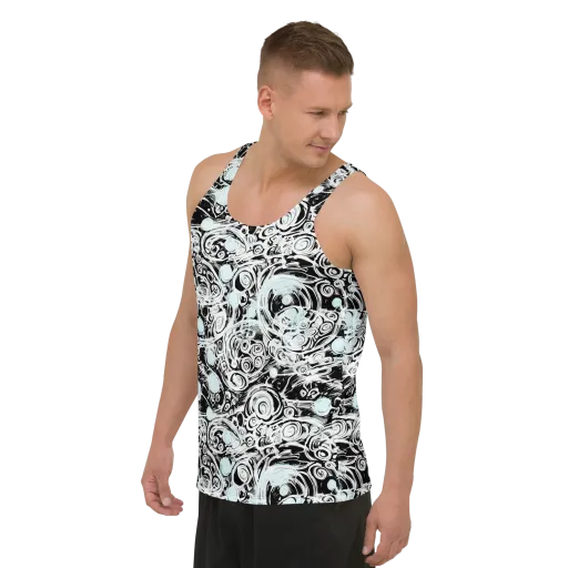 Frozen Vortex on a Men's Tank Top