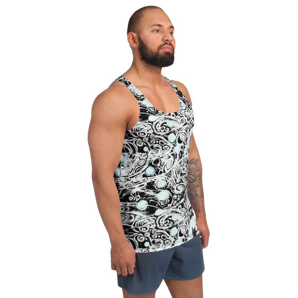 Frozen Vortex on Men's Tank Top — Right Front