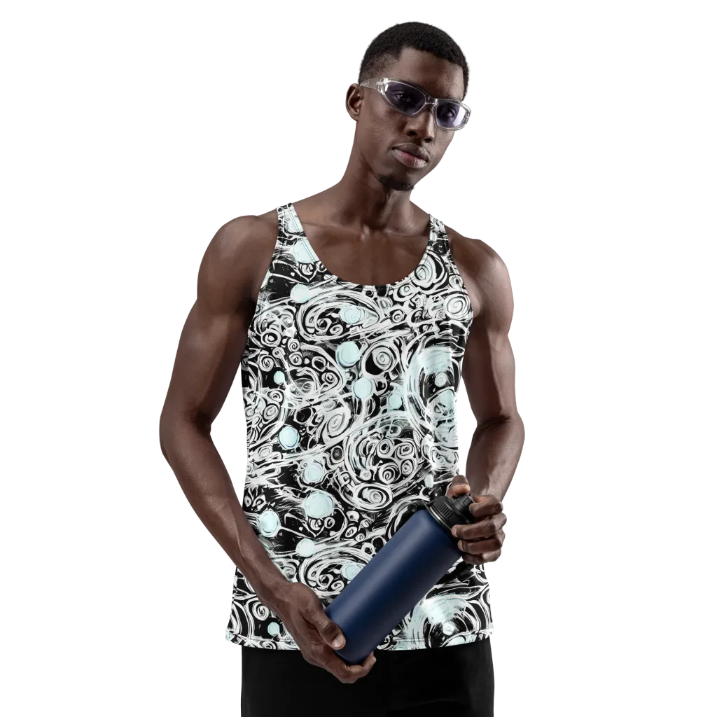Frozen Vortex on Men's Tank Top — Front