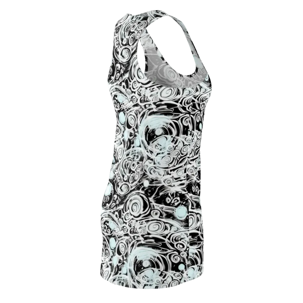 Frozen Vortex on Racerback Dress — Back Side
