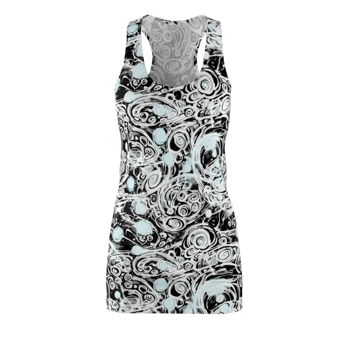 Frozen Vortex on Racerback Dress — Front