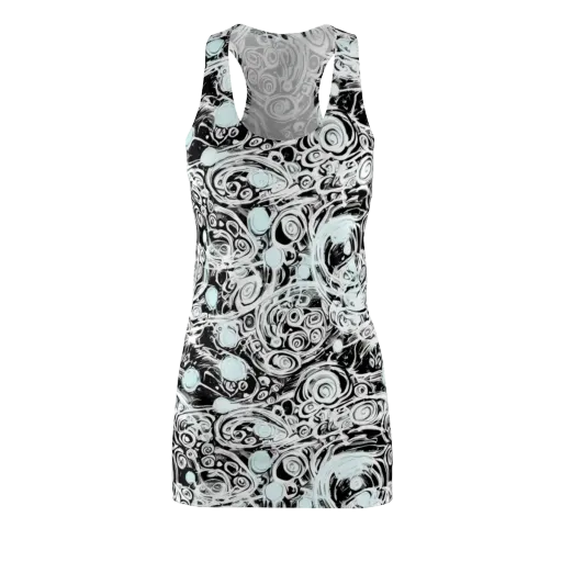 Frozen Vortex on a Racerback Dress