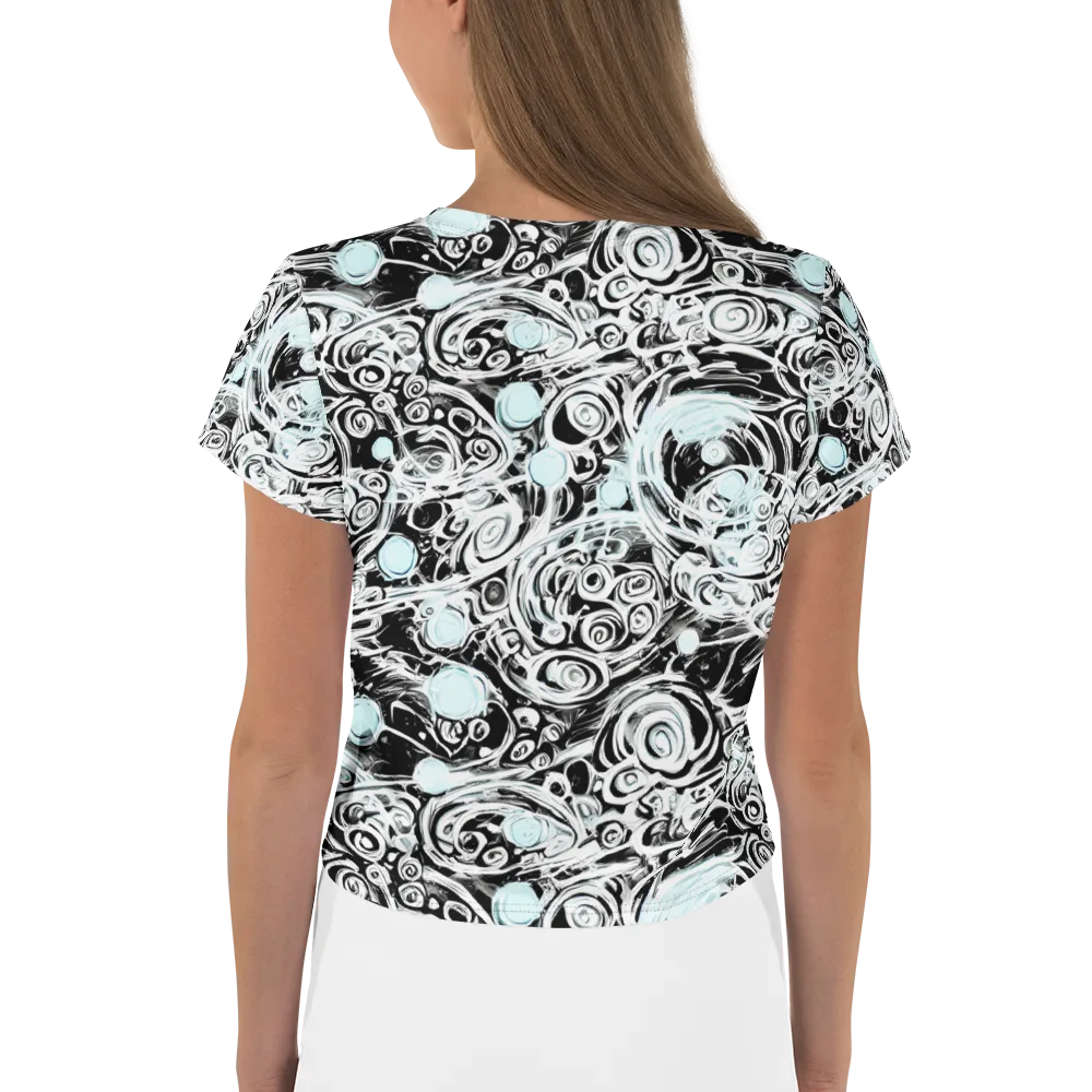 Frozen Vortex on Crop Tee — Back