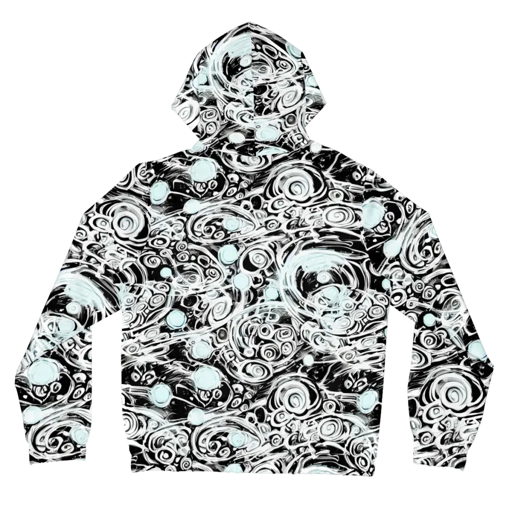 Frozen Vortex on Women's Full-Zip Hoodie — Back