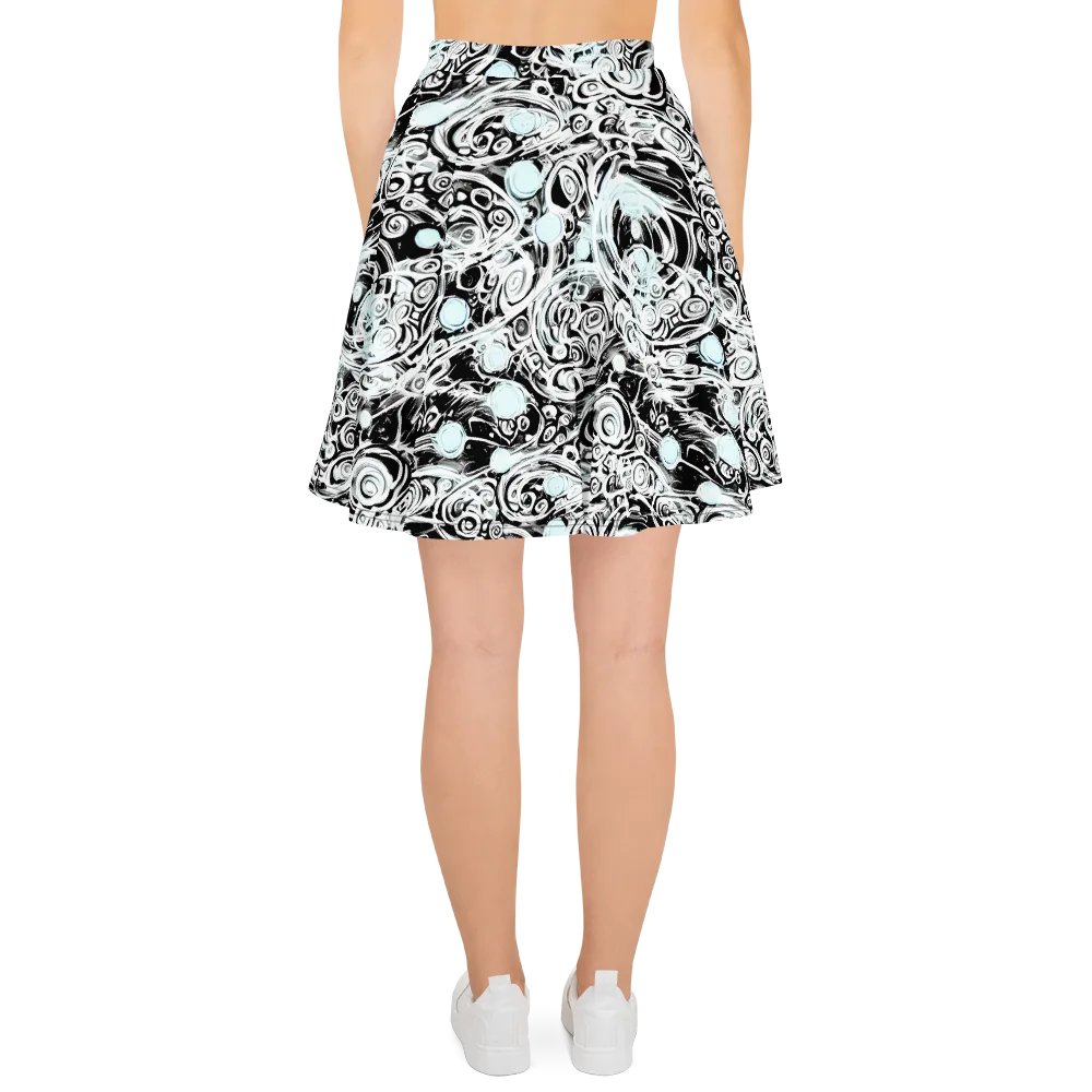 Frozen Vortex on Skater Skirt — Back