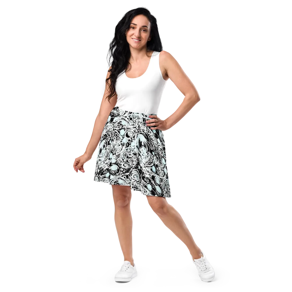 Frozen Vortex on Skater Skirt — Front
