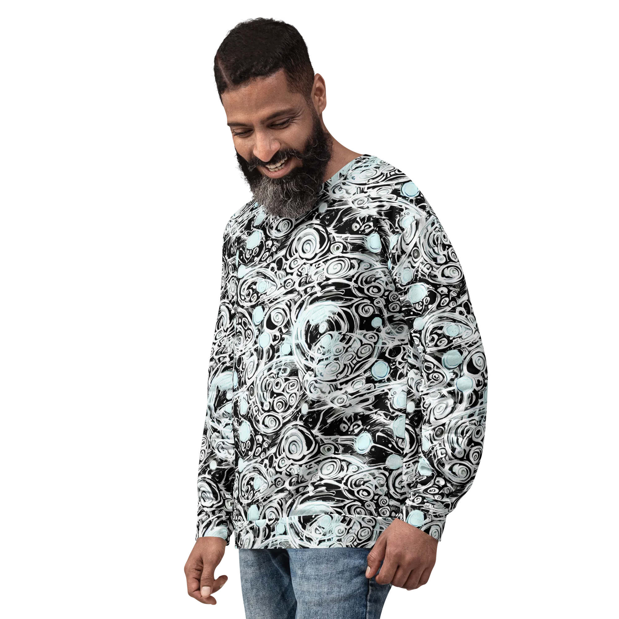 Frozen Vortex on Sweatshirt — Left Front