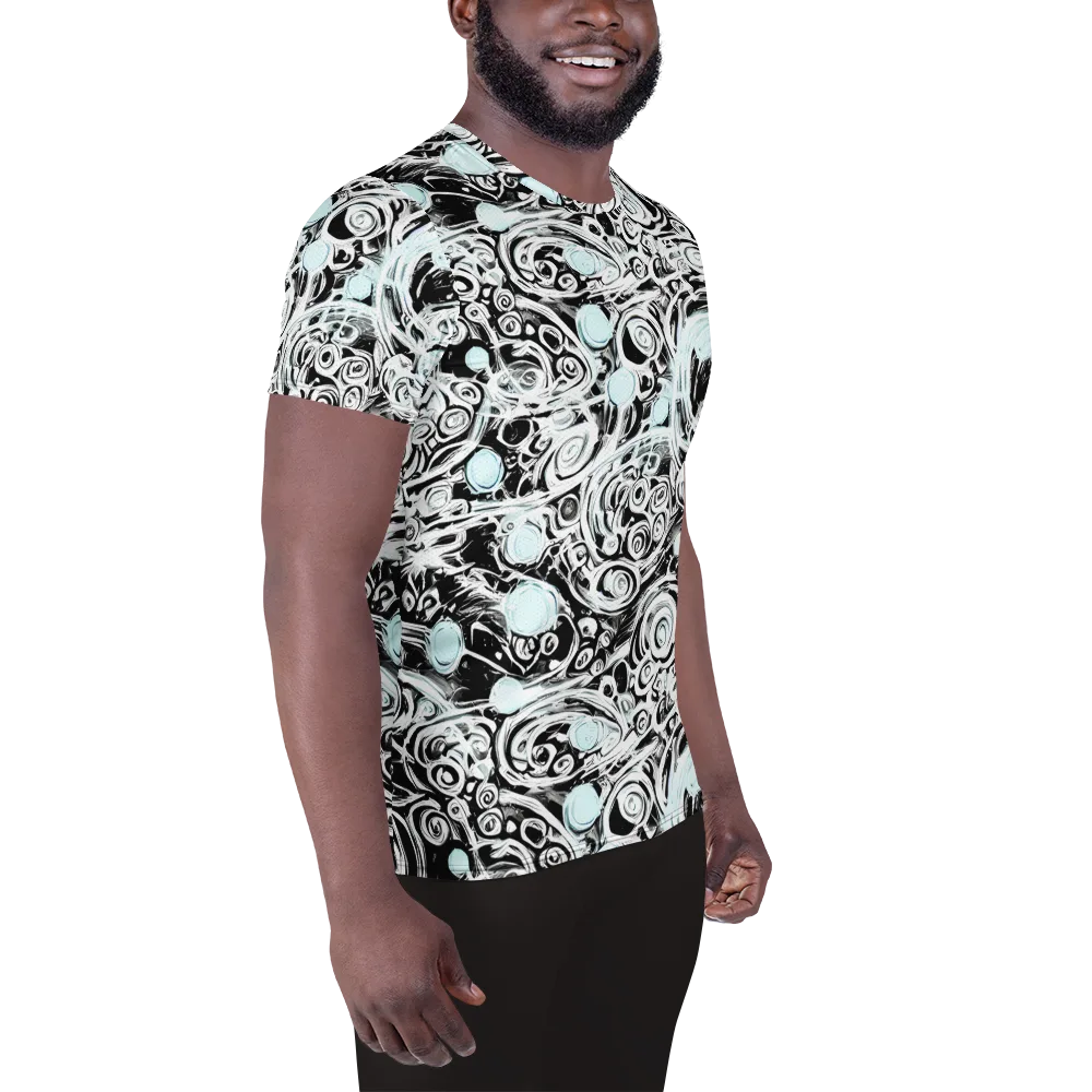 Frozen Vortex on Men's Athletic T-Shirt — Right