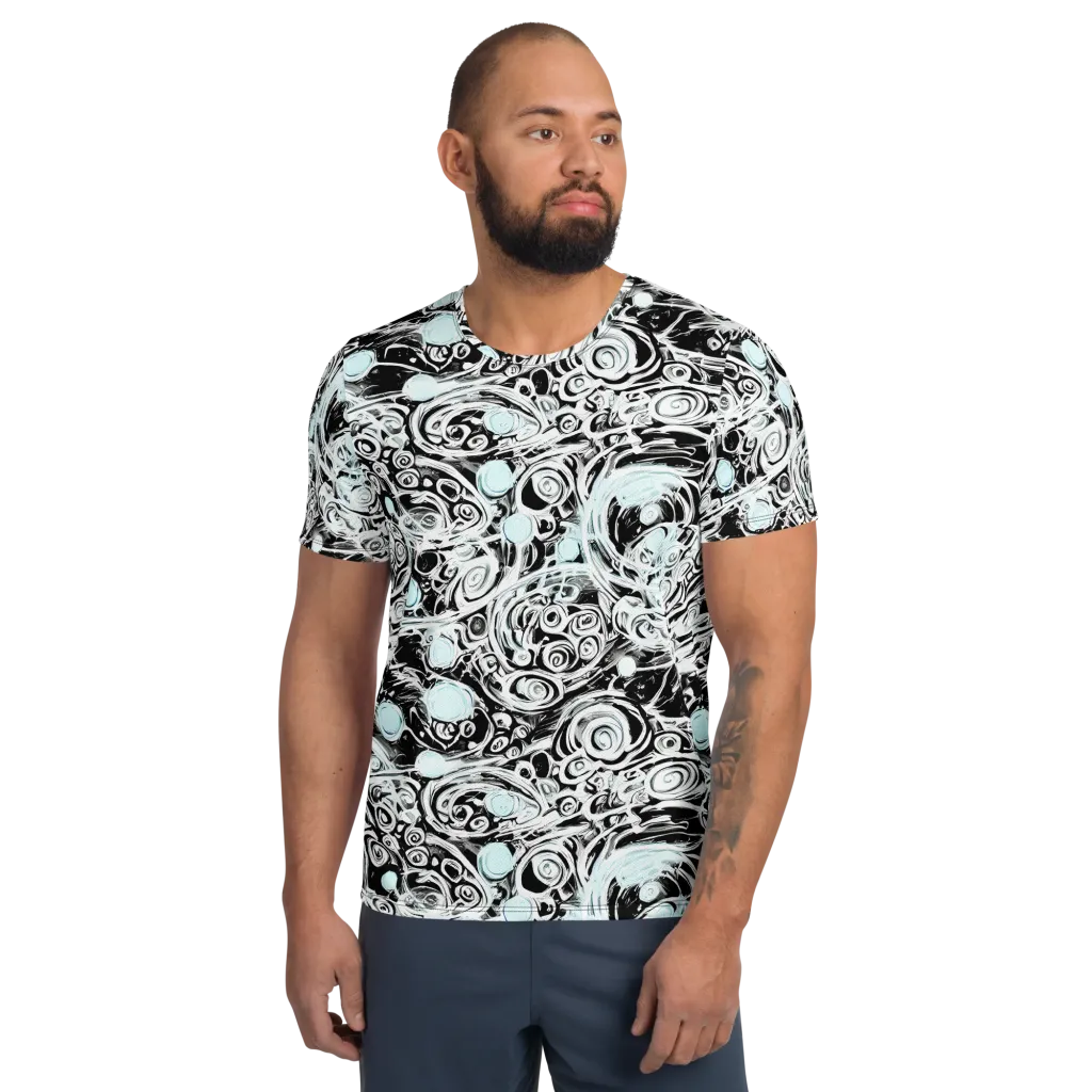 Frozen Vortex on Men's Athletic T-Shirt — Front