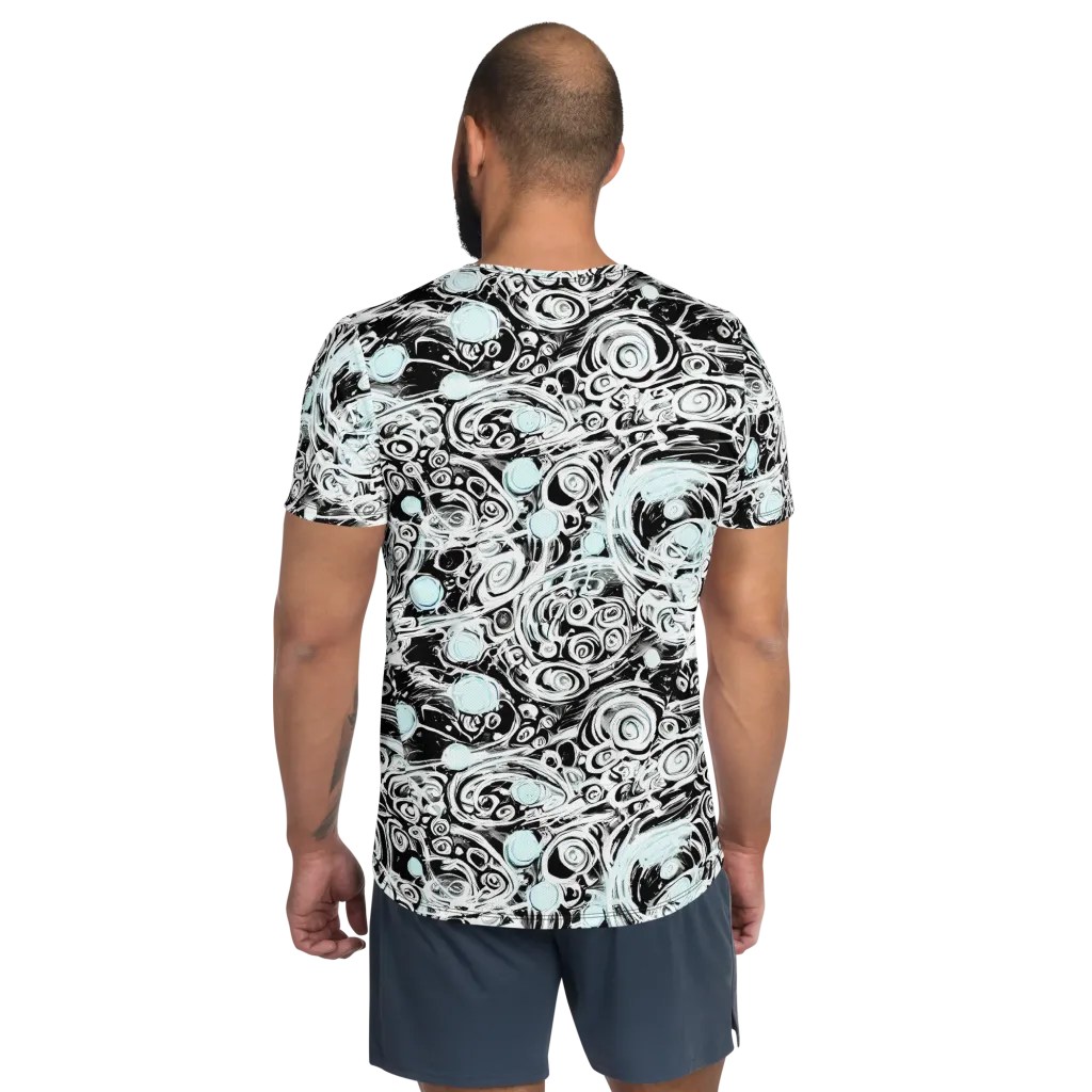Frozen Vortex on Men's Athletic T-Shirt — Back