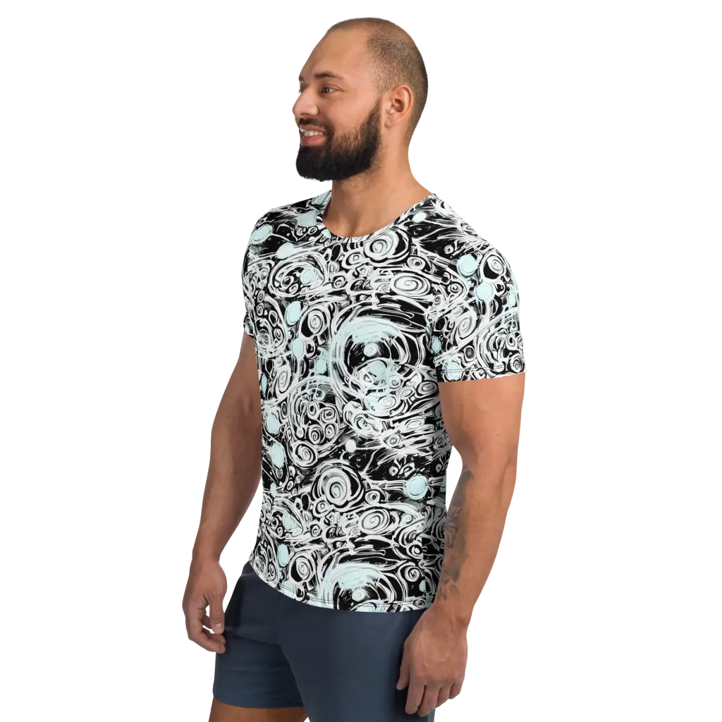 Frozen Vortex on Men's Athletic T-Shirt — Left