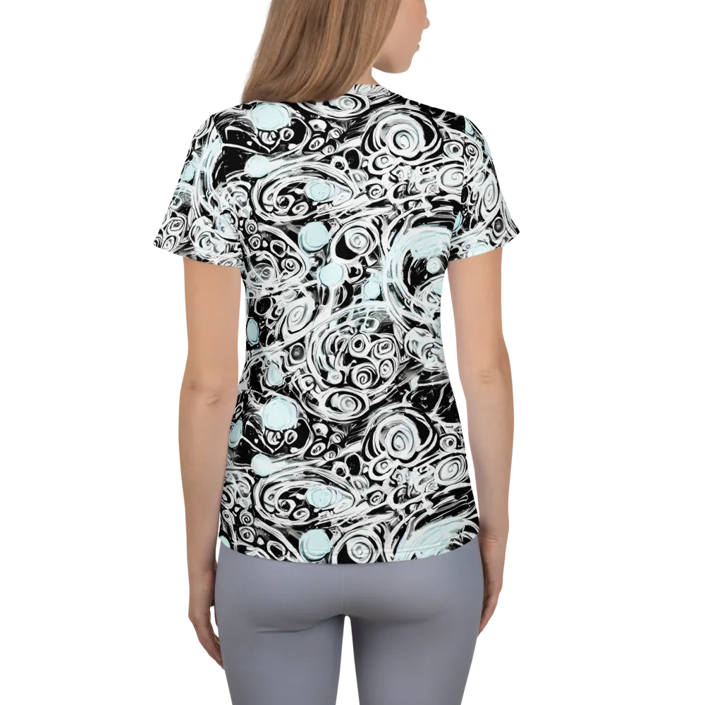 Frozen Vortex on Women's Athletic T-Shirt — Back